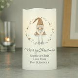 Personalised Christmas Gonk LED Candle - LED Lighting at Gift Moments