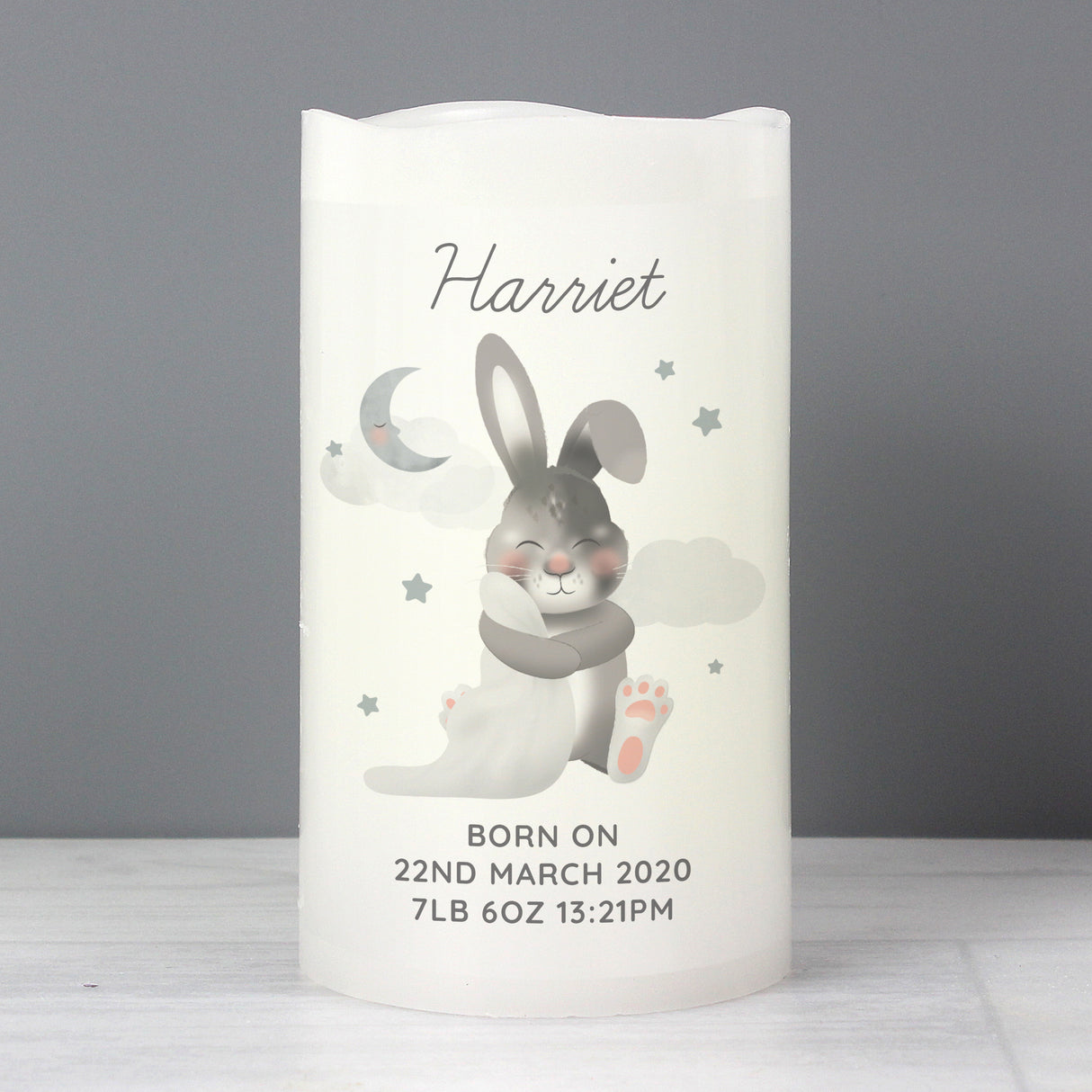 Personalised Baby Bunny LED Candle Default Title - LED Lighting at Gift Moments