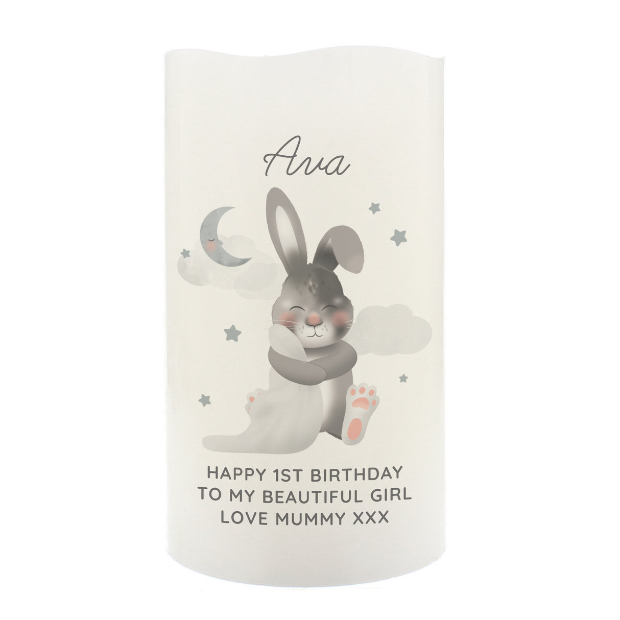 Personalised Baby Bunny LED Candle - LED Lighting at Gift Moments