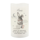 Personalised Baby Bunny LED Candle - LED Lighting at Gift Moments