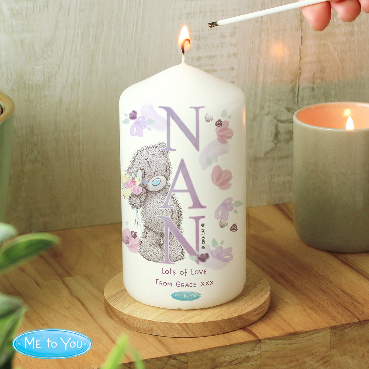 Personalised Me to You NAN Candle: 2 - Candles