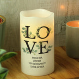 Personalised LOVE LED Candle - LED Lighting at Gift Moments