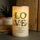 Personalised LOVE LED Candle - LED Lighting at Gift Moments