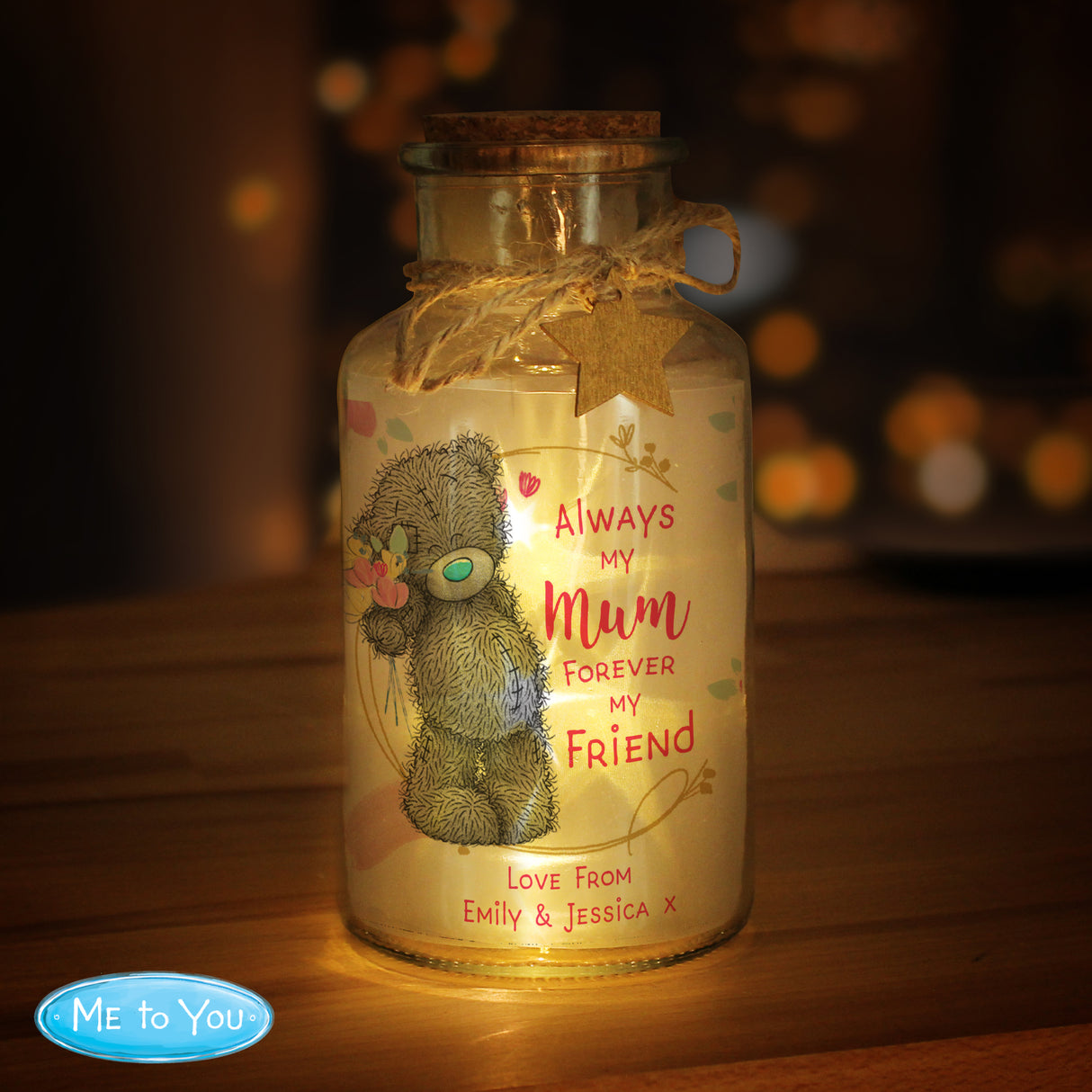 Personalised LED Glass Jar for Mum: 2 - LED Lighting