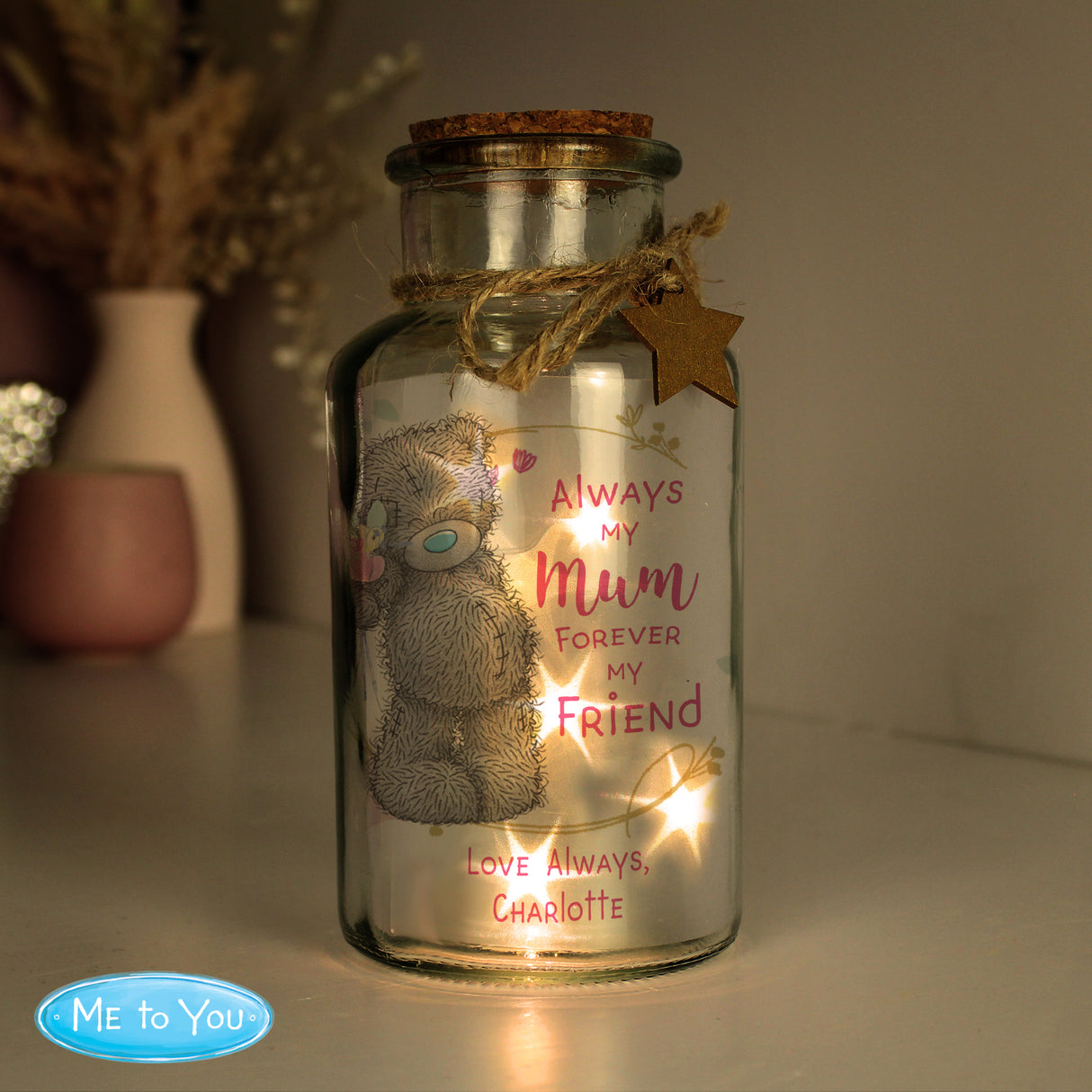 Personalised LED Glass Jar for Mum: 3 - LED Lighting