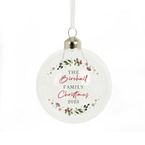 Personalised Christmas Glass Bauble - Christmas Baubles at Gift Moments