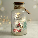 Personalised Gonk Christmas Scene LED Glass Jar Default Title - LED Lighting at Gift Moments