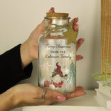 Personalised Gonk Christmas Scene LED Glass Jar - LED Lighting at Gift Moments