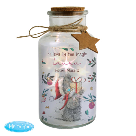 Personalised Me to You Cosy Winter Led Jar - LED Lighting at Gift Moments