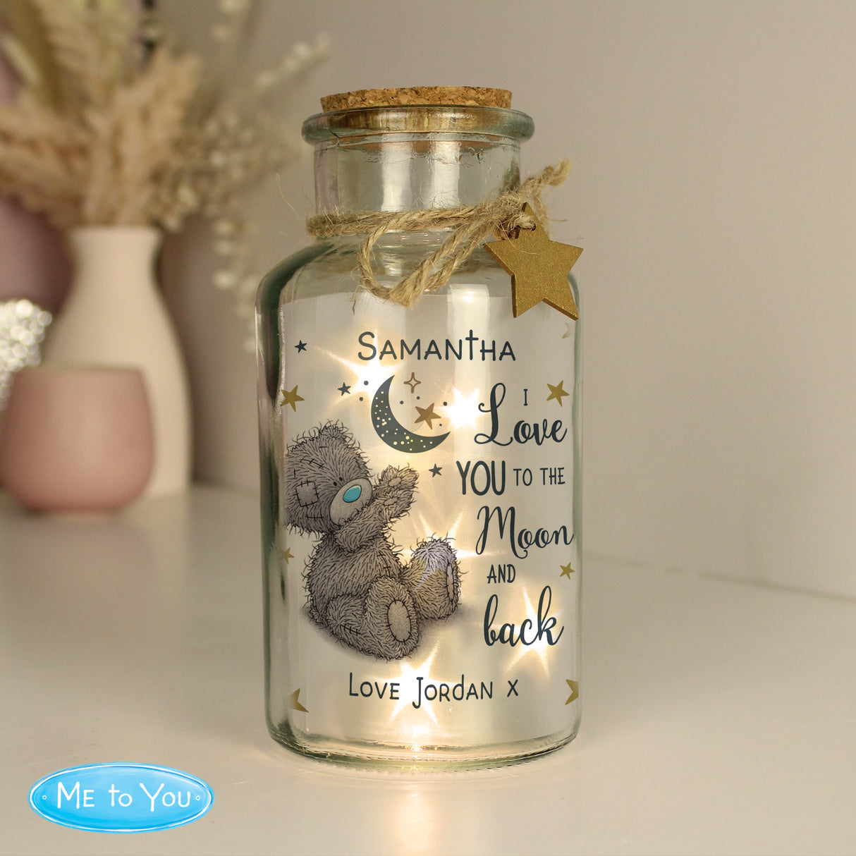 Personalised Moon & Back LED Jar: 3 - LED Lighting