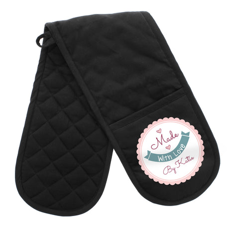 Personalised Made with Love Oven Gloves - Oven Gloves at Gift Moments