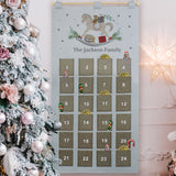 Personalised Rocking Horse Advent Calendar in Silver Grey - Advent Calendars at Gift Moments