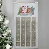 Personalised Santa Advent Calendar in Silver Grey - Advent Calendars at Gift Moments