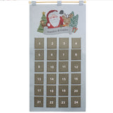 Personalised Santa Advent Calendar in Silver Grey - Advent Calendars at Gift Moments