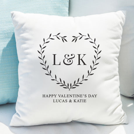 Personalised Grey Heart Cushion - Cushions at Gift Moments