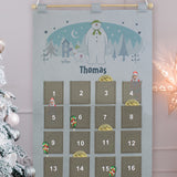 Personalised Silver Grey Snowman Advent Calendar: 3 - Advent Calendars By The Snowman