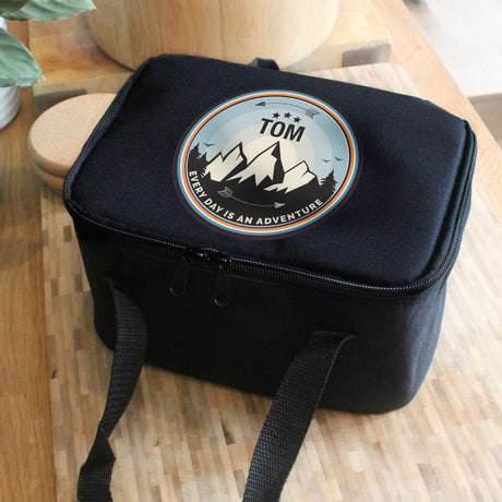 Personalised Adventure Black Lunch Bag - Lunch Boxes & Bags at Gift Moments