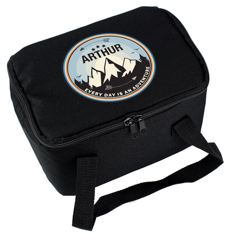 Personalised Adventure Black Lunch Bag - Lunch Boxes & Bags at Gift Moments