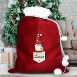 Personalised Gonk Family Red Christmas Sacks - Christmas Sacks at Gift Moments