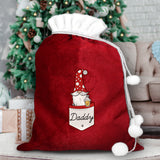 Personalised Gonk Family Red Christmas Sacks - Christmas Sacks at Gift Moments