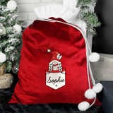 Personalised Gonk Family Red Christmas Sacks Girl - Christmas Sacks at Gift Moments