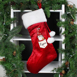 Personalised Gonk Family Red Christmas Stockings Male - Christmas Stockings at Gift Moments