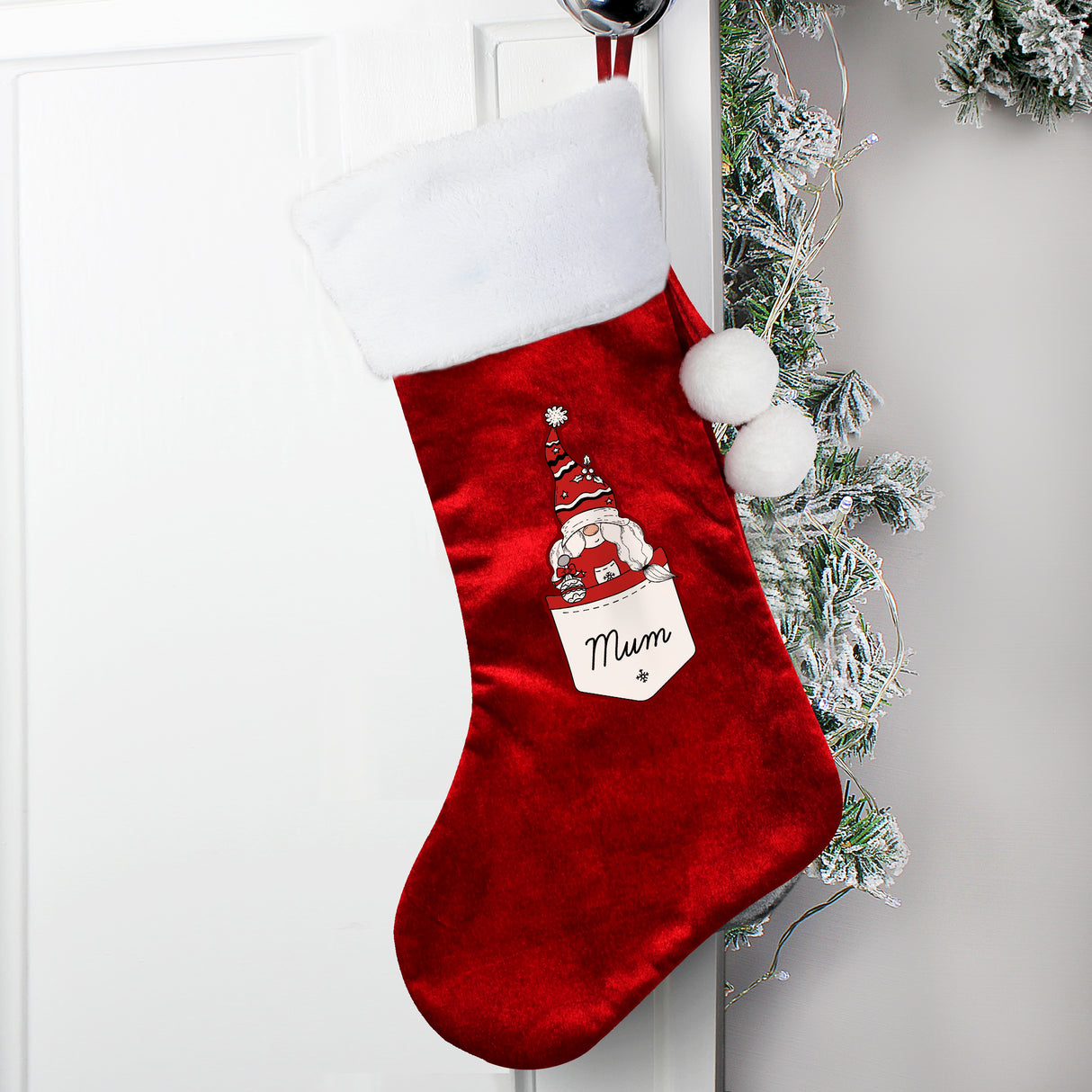 Personalised Gonk Family Red Christmas Stockings - Christmas Stockings at Gift Moments