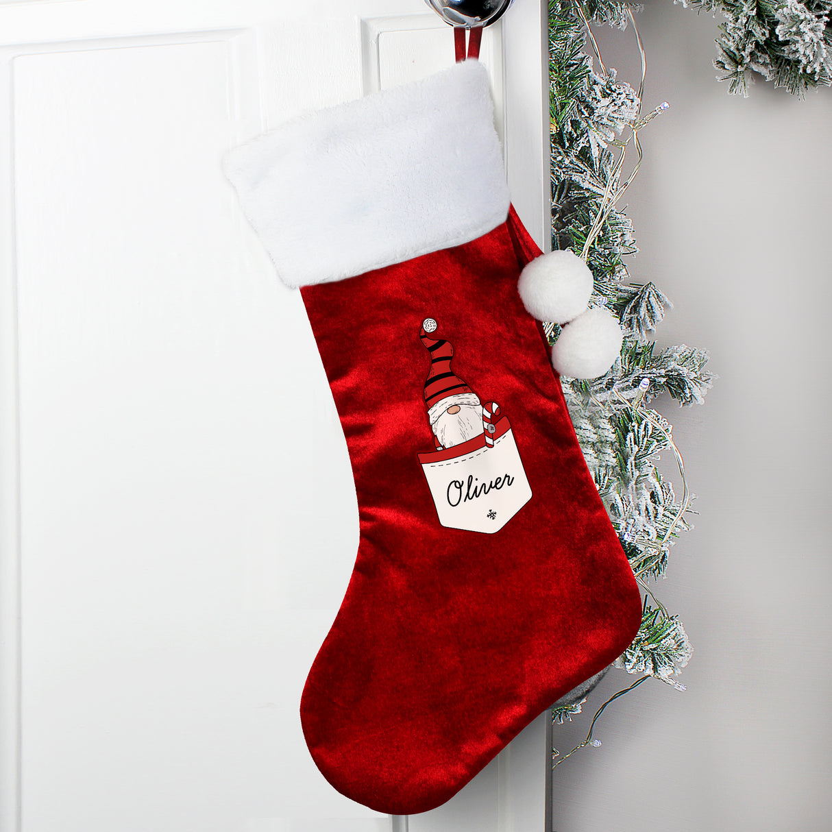 Personalised Gonk Family Red Christmas Stockings - Christmas Stockings at Gift Moments