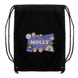 Personalised Good Vibes Black Kit Bag - Kids Bags at Gift Moments