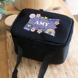 Personalised Good Vibes Black Lunch Bag - Lunch Boxes & Bags at Gift Moments