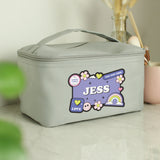 Personalised Good Vibes Grey Toiletry Bag - Toiletry & Makeup Bags at Gift Moments