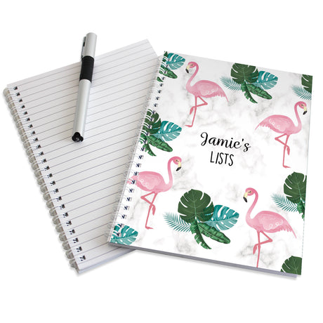 Personalised Flamingo A5 Notebook - Notebooks at Gift Moments