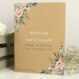 Personalised Wedding Certificate and Photo Display Book