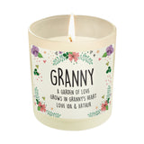 Personalised Floral Scented Jar Candle - Candles at Gift Moments