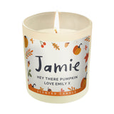 Personalised Pumpkin Scented Jar Candle - Candles at Gift Moments