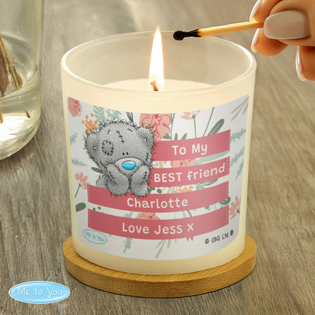 Personalised Floral Scented Jar Candle: 1 - Candles