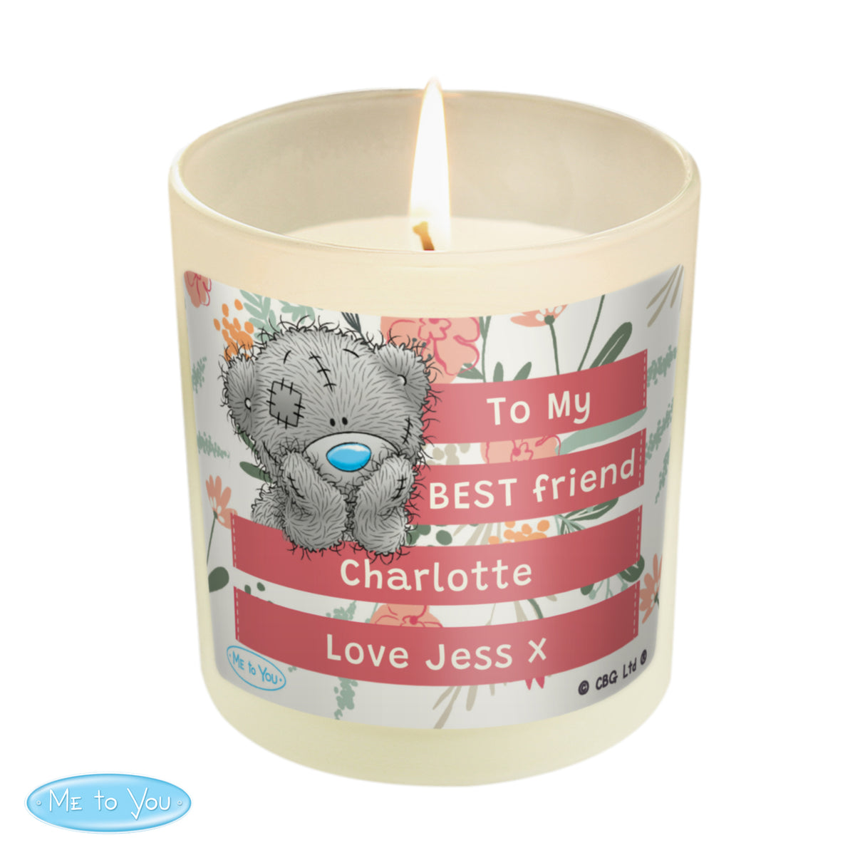 Personalised Floral Scented Jar Candle: 5 - Candles