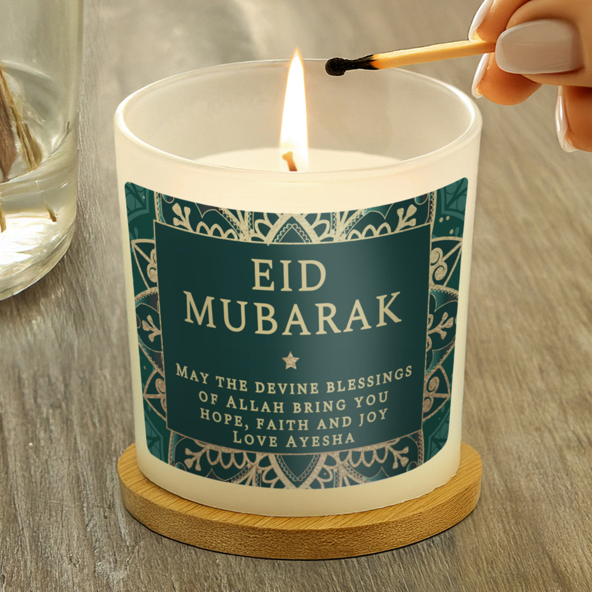 Personalised Ramadan and Eid Scented Candle: 3 - Candles By Gift Moments