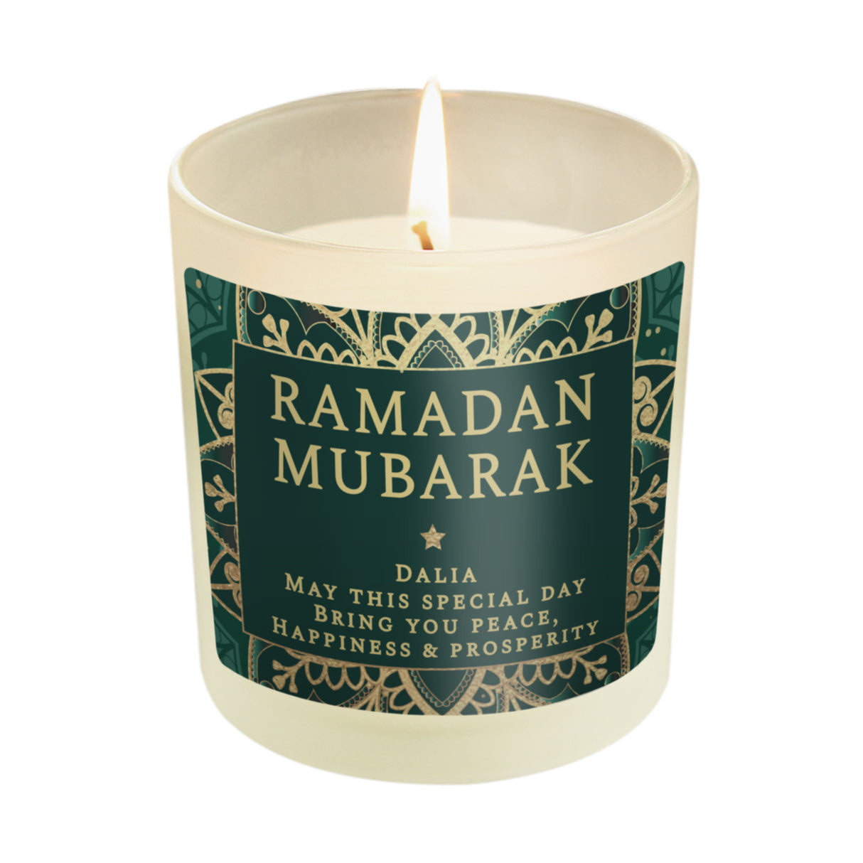 Personalised Ramadan and Eid Scented Candle: 5 - Candles By Gift Moments