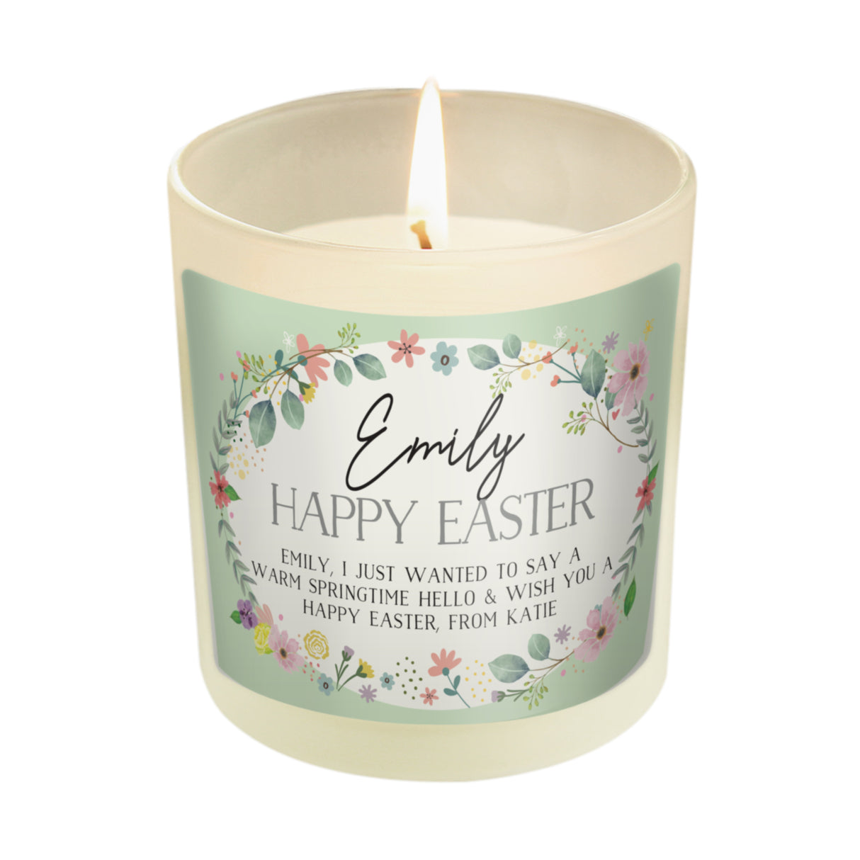 Personalised Springtime Scented Jar Candle - Candles at Gift Moments