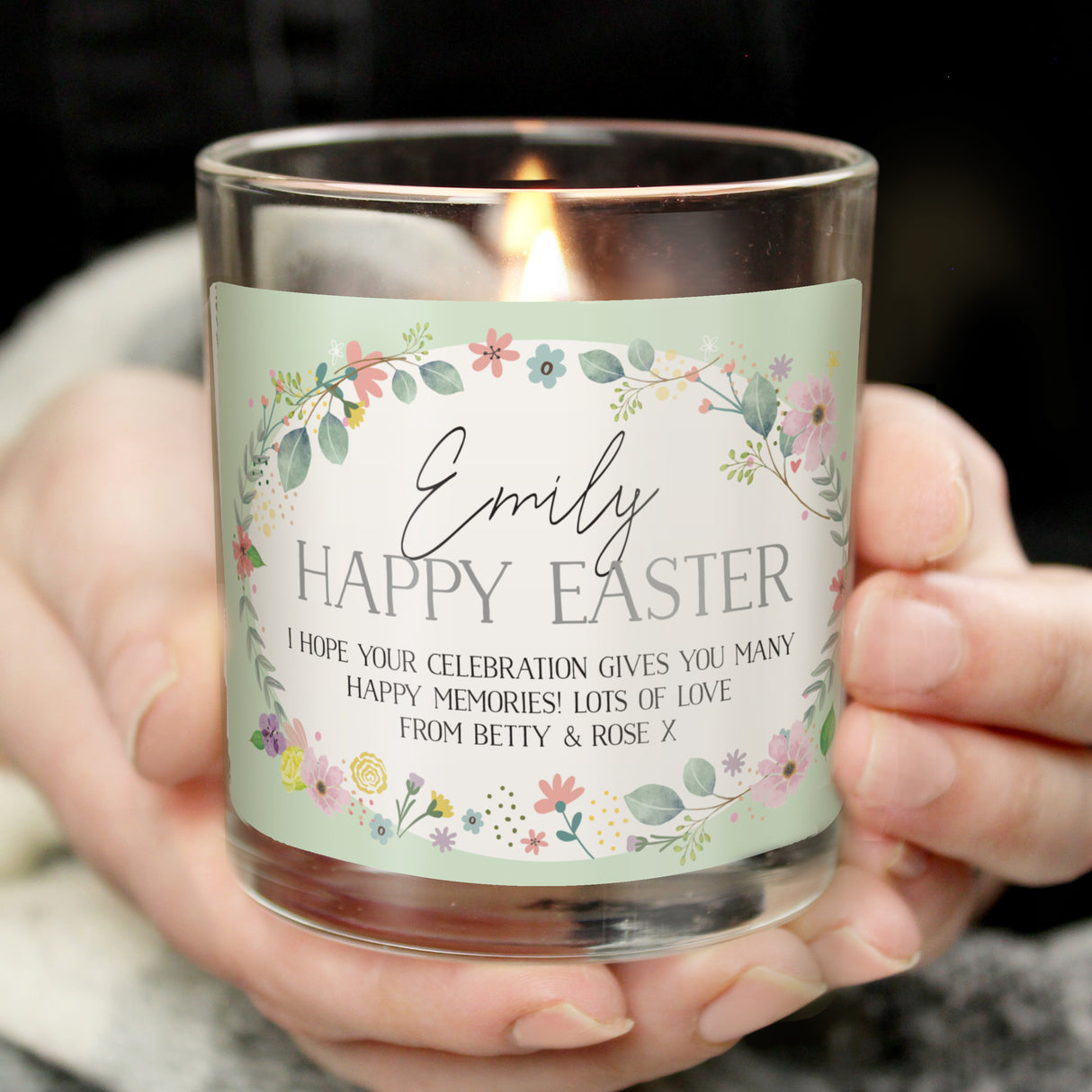 Personalised Springtime Scented Jar Candle - Candles at Gift Moments