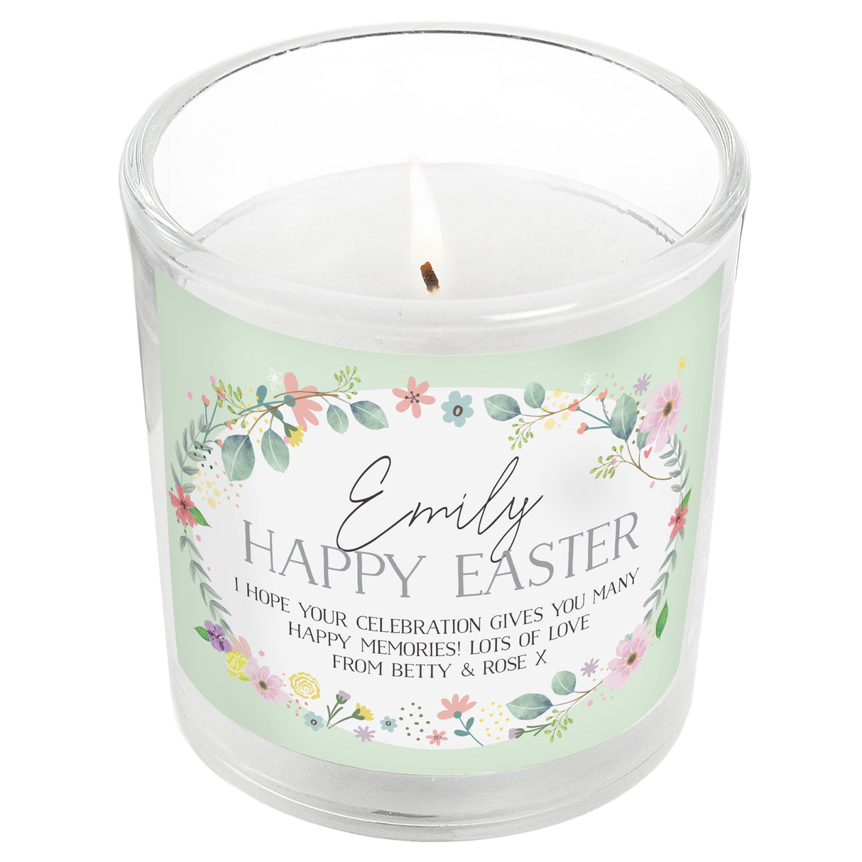 Personalised Springtime Scented Jar Candle - Candles at Gift Moments