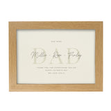 Personalised Free Text A4 Landscape Oak Framed Print - Framed Prints at Gift Moments