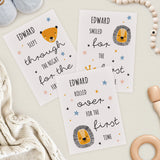 Personalised Animals Baby Milestone Cards: 3 - Keepsakes By Gift Moments