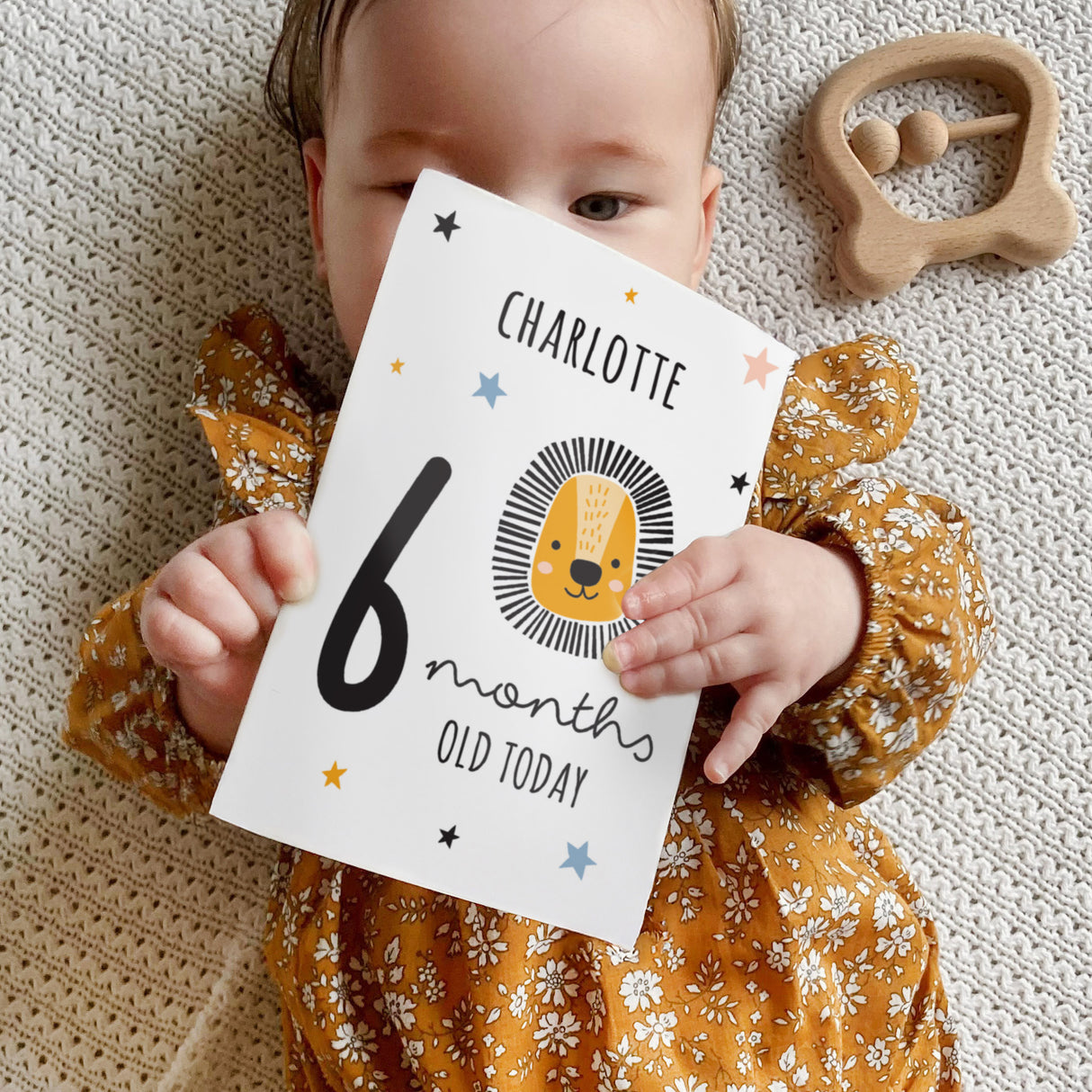 Personalised Animals Baby Milestone Cards: 2 - Keepsakes By Gift Moments