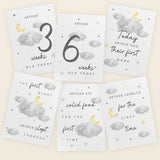 Personalised Cloud Baby Milestone Cards: 3 - Keepsakes By Gift Moments