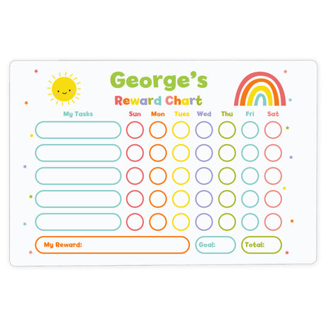 Personalised Rewards Chart & Dry Wipe Pen - Signs & Plaques at Gift Moments