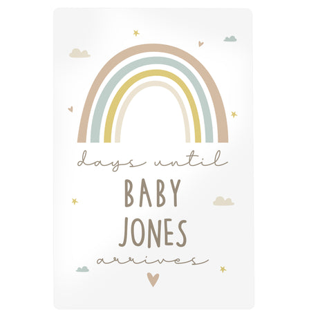 Personalised Baby Countdown Sign with Marker Pen: 4 - Signs & Plaques By Gift Moments