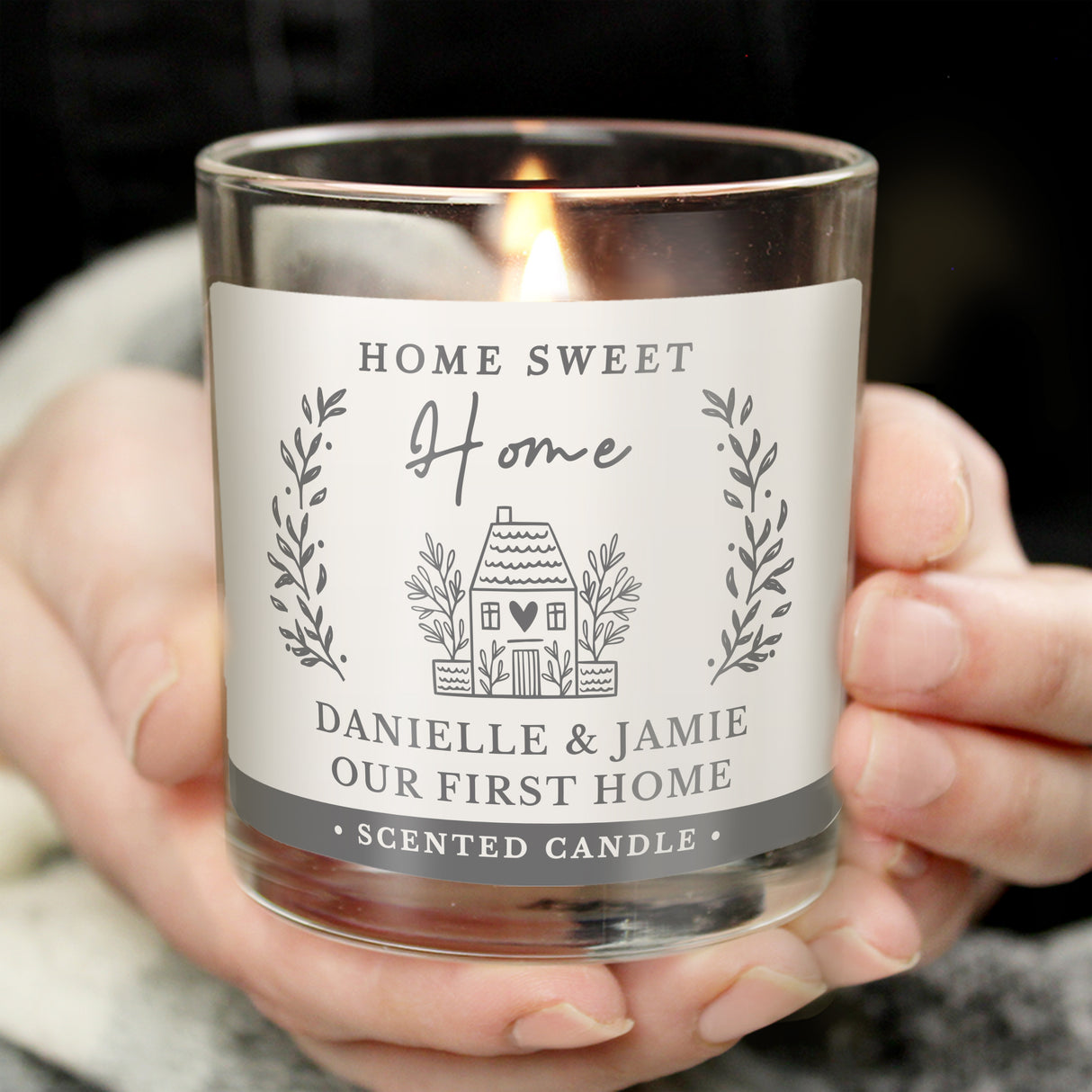 Personalised HOME Scented Jar Candle - Candles at Gift Moments