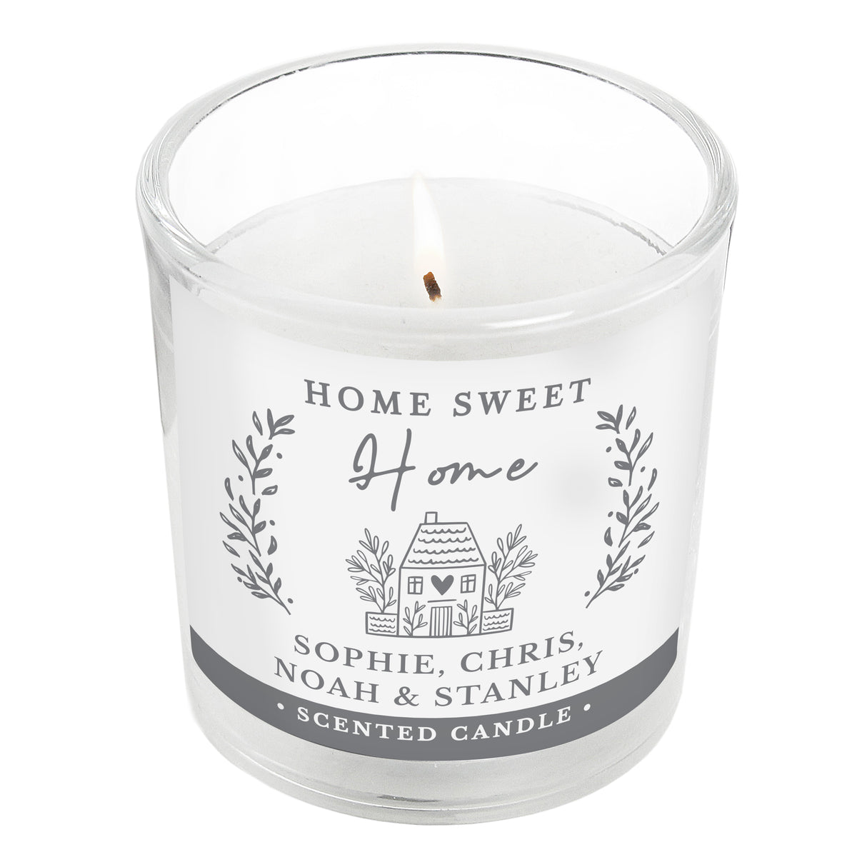 Personalised HOME Scented Jar Candle - Candles at Gift Moments